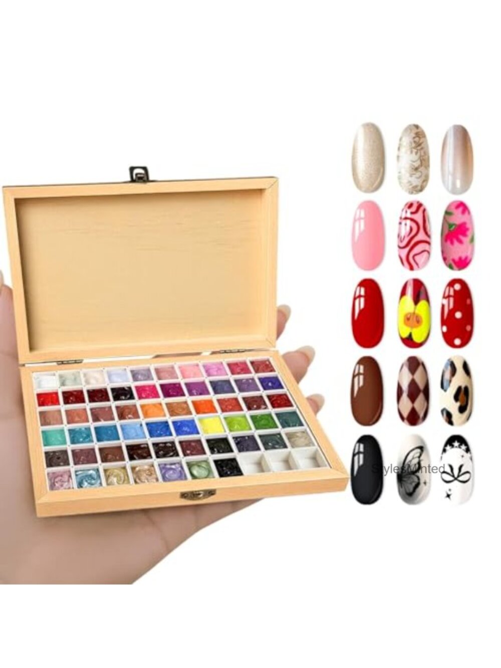 Patting Gel Polish Palette Kit Ombre Nail Art Set with Tools